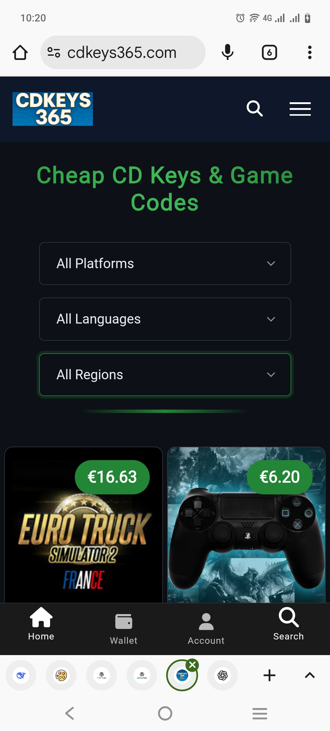 Screenshot of CDKeys365 App