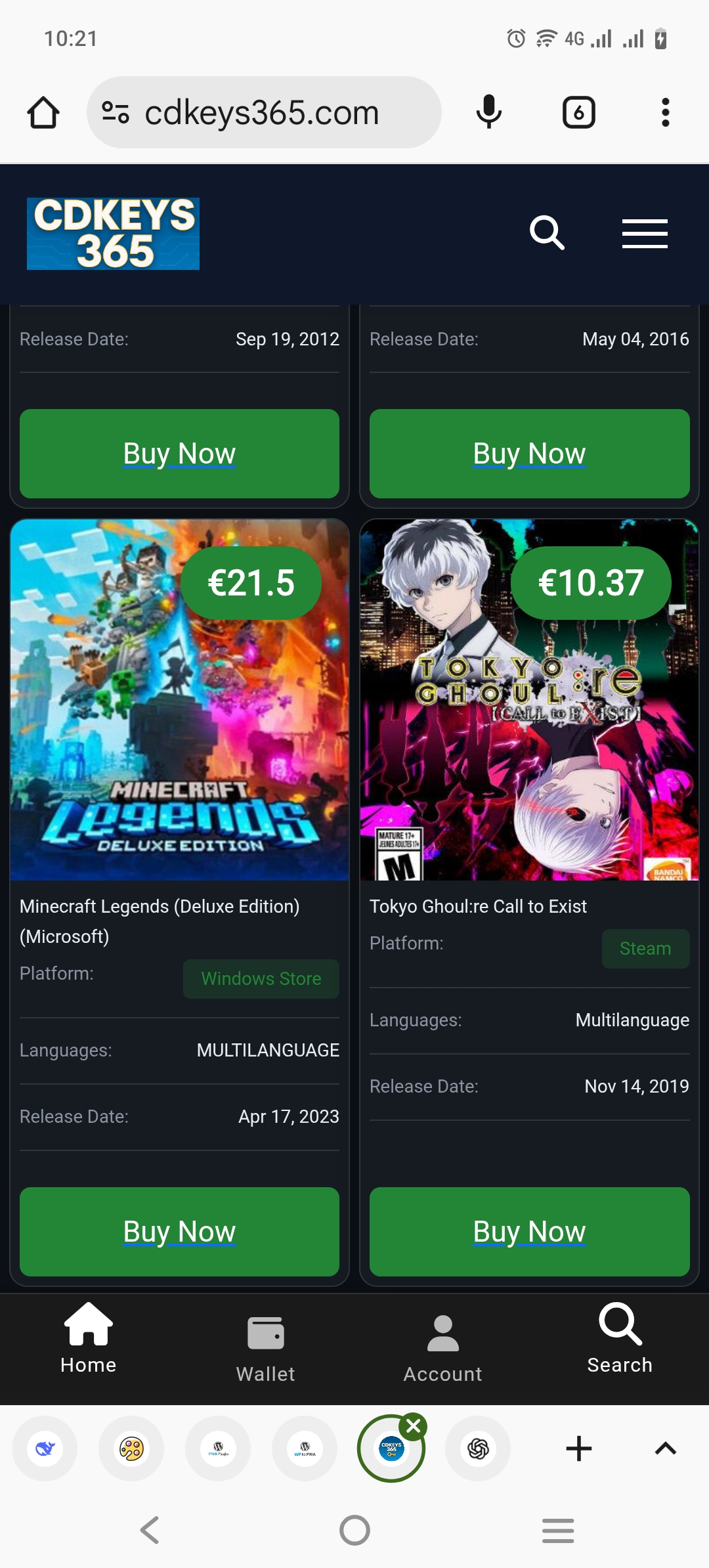 Screenshot of CDKeys365 App