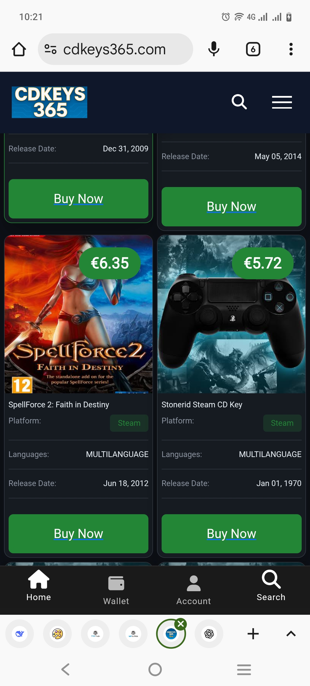 Screenshot of CDKeys365 App