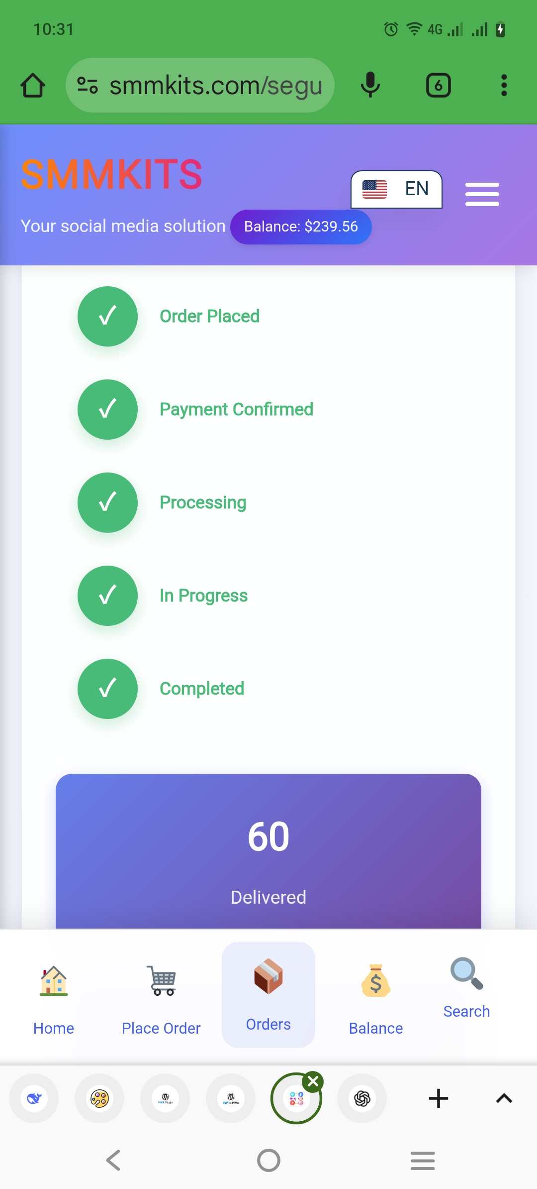 Screenshot of SMMKits App