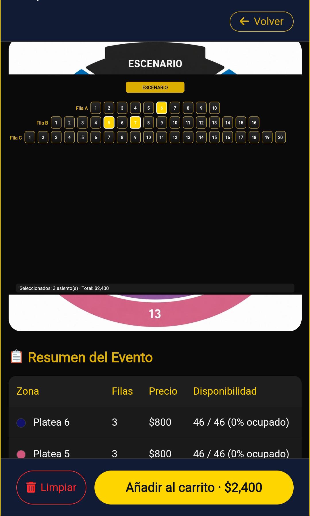Screenshot of Boletostar App